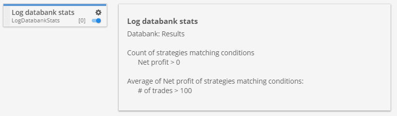 Log databank stats custom project task